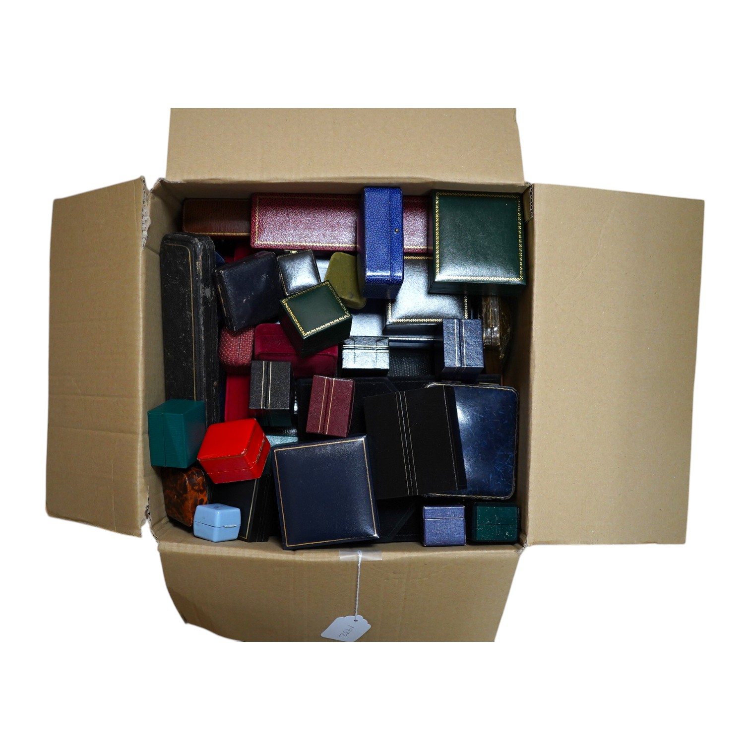 A quantity of assorted jewellery boxes. Condition - fair